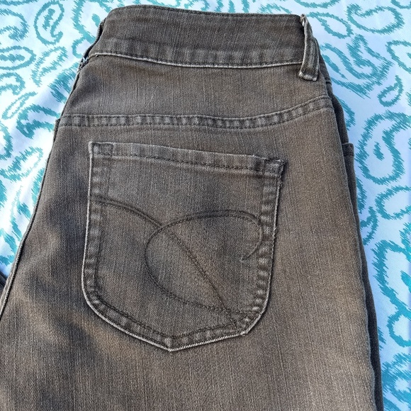 CHICOS PLATINUM DENIM SZ 0.5 Brown Stretch Jeans - Picture 6 of 7